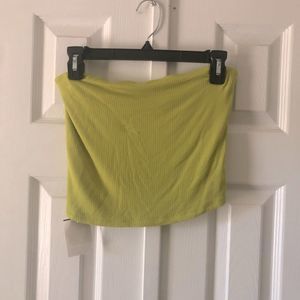 6/$20 American Eagle green soft & sexy ribbed tube top size M